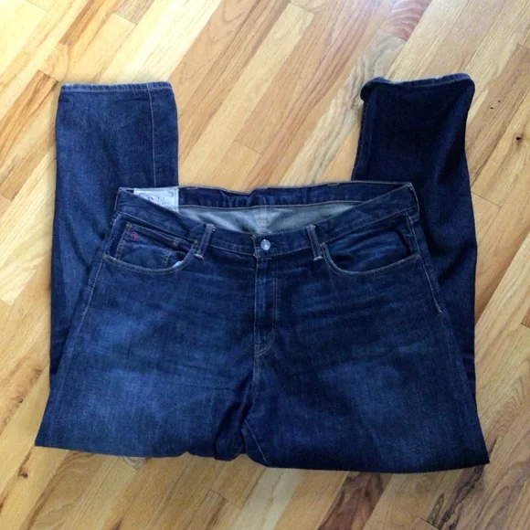 MENS POLO RALPH LAUREN DK WASH JEANS SZ 38x32 - Picture 1 of 6